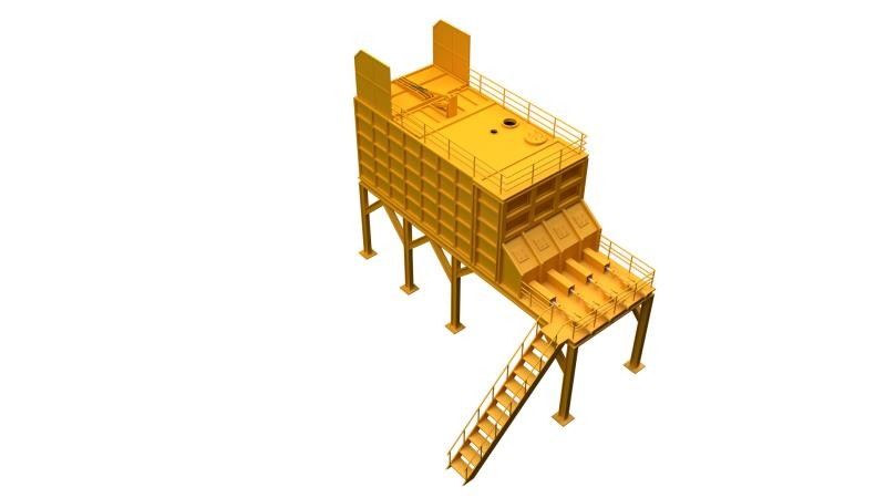 Durable Cuboid Sludge Storage Tank , Corrosion Resistant Sludge Holding Tank